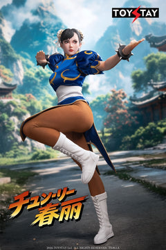 Presale TOYSTAY TS-011A 1/6 Kung Fu Girl Chun Li Female Action Figure Toy Blue Ver.