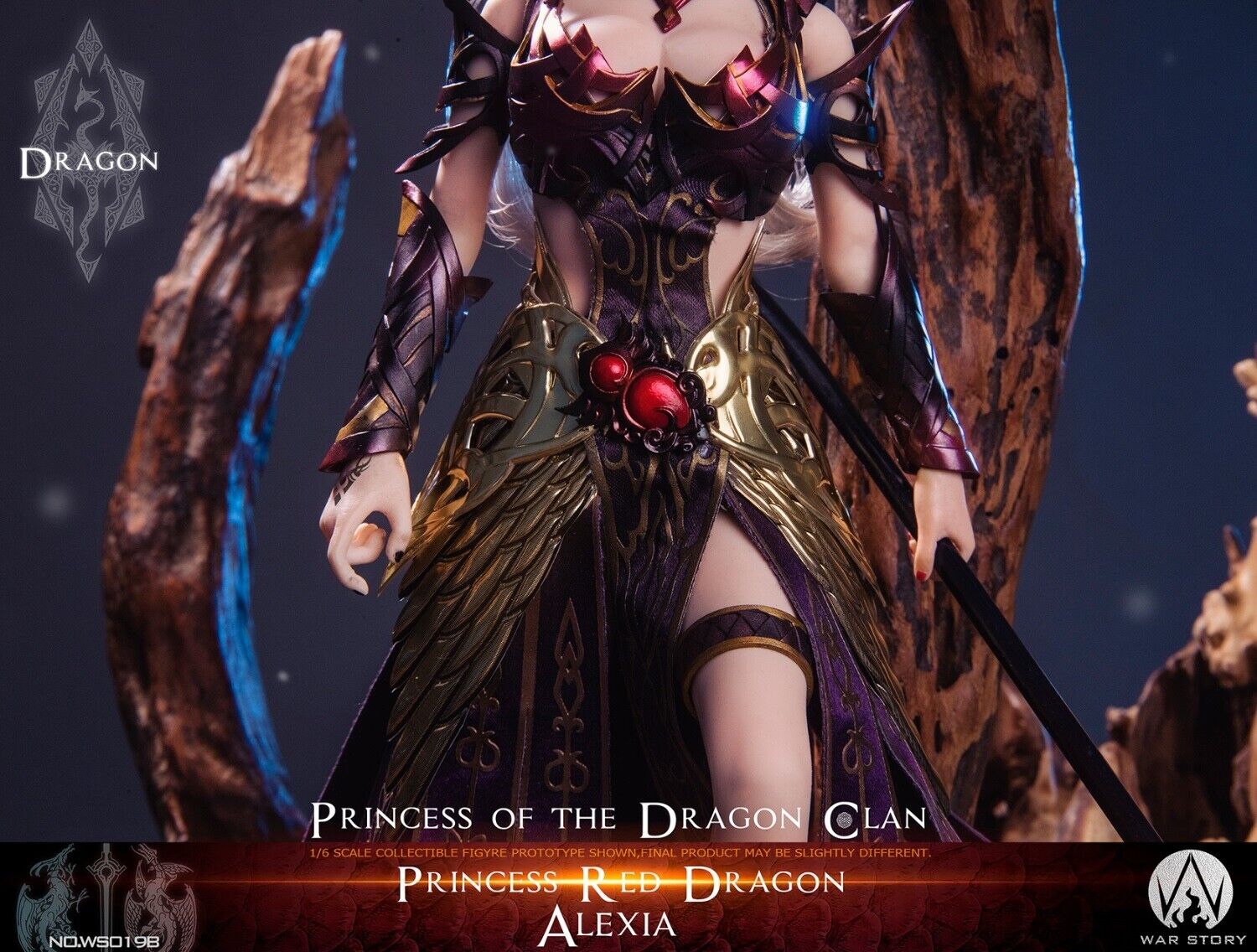 WAR STORY WS019B 1/6 Red Dragon Princess Alexia Collectible Female Action Figure