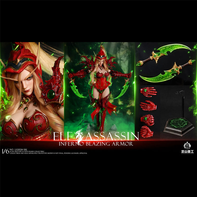 Presale Longshan LS2026-XK 1/6 Blood Elf Rogue Valeera Action Figure Model Toy