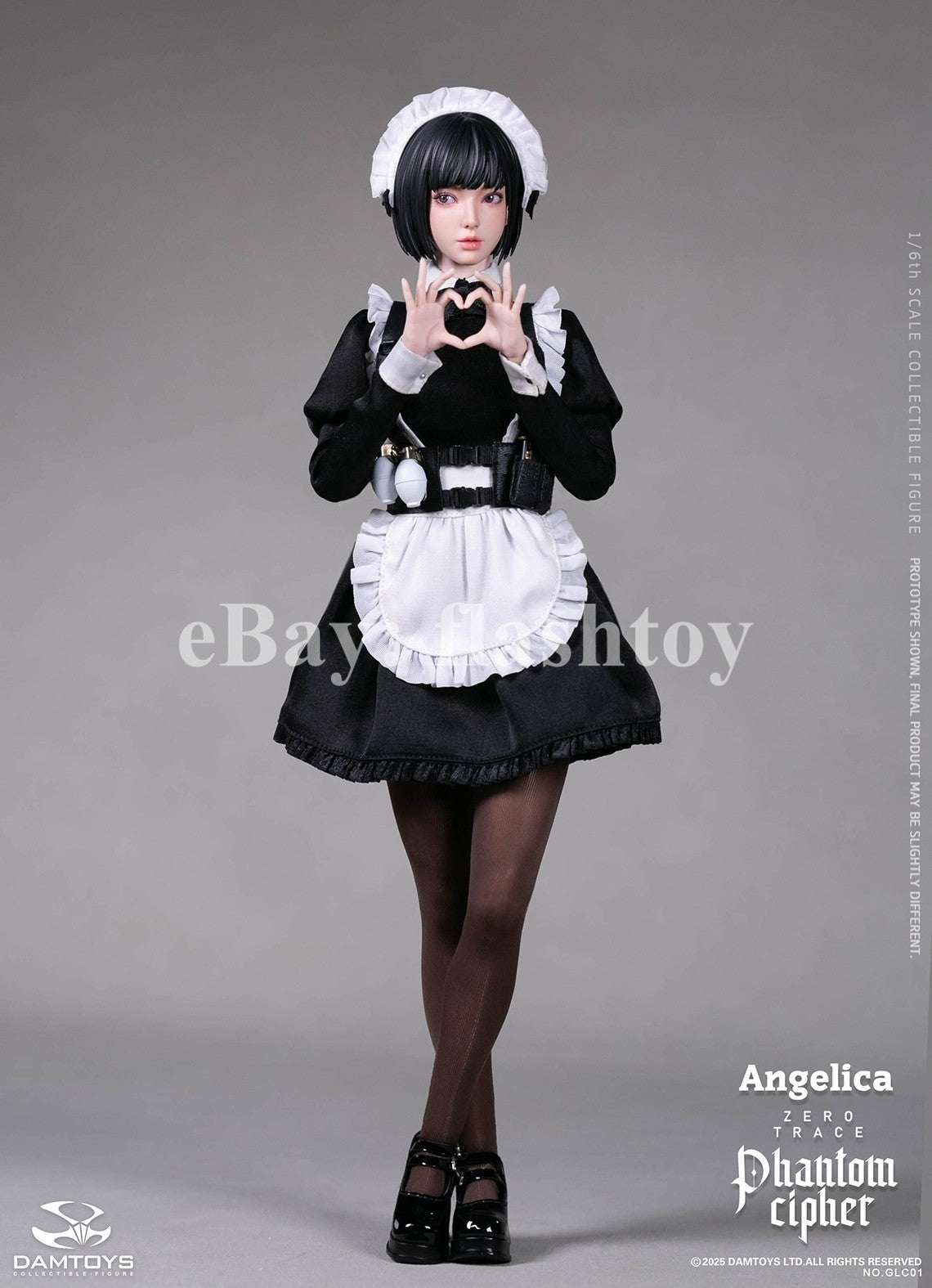Presale DAMTOYS GLC01 1/6 Phantom Cipher Zero Trace  Angelica Action Figure Toy