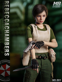 Preventa M8 STUDIO No.001 1/6 Resident Zombie Evil Crisis Rebecca figura de acción