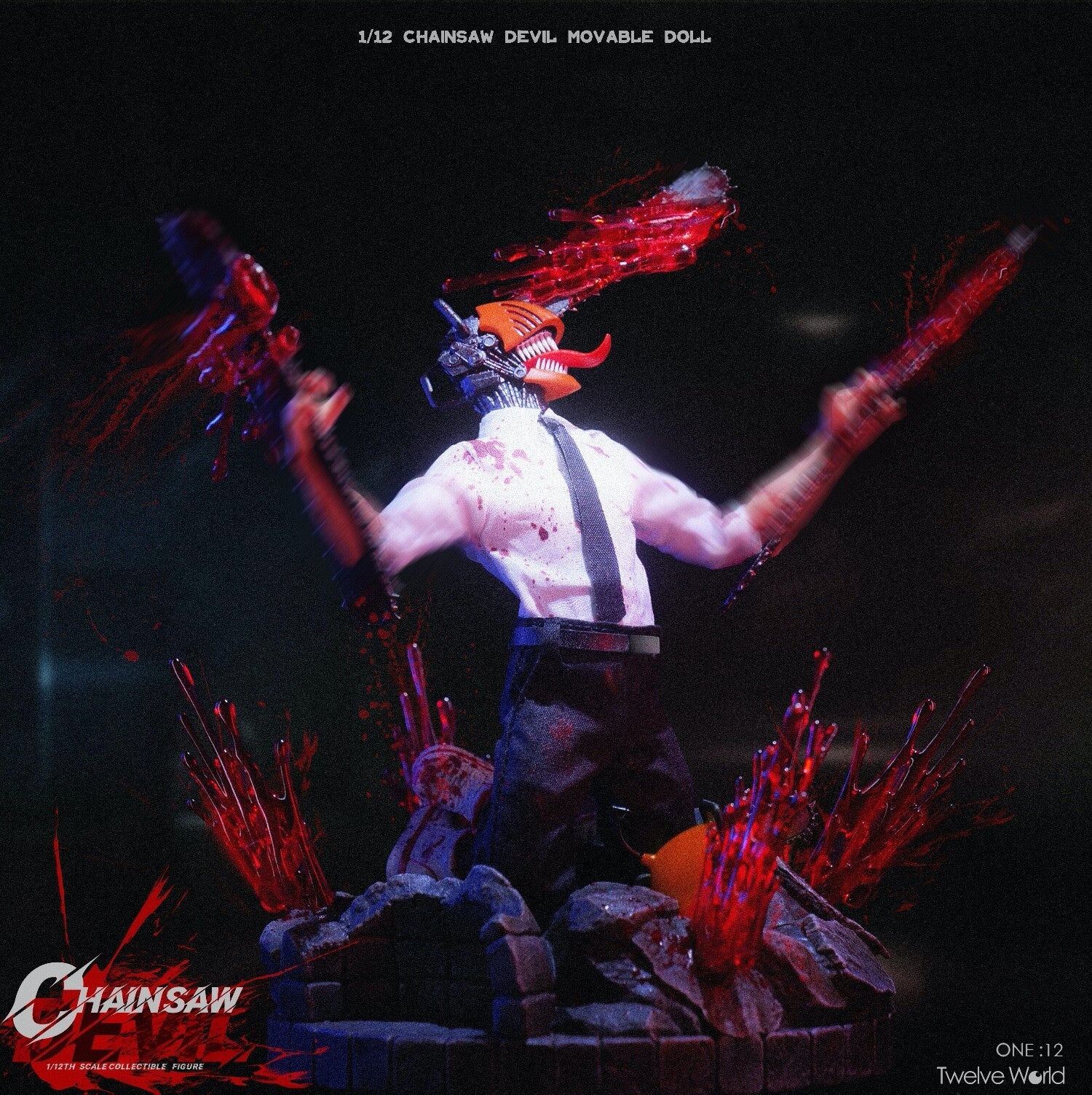 TWTOYS TW2258 1/12 Chainsaw Man 6" Collectible Action Figure Model Deluxe Ver.