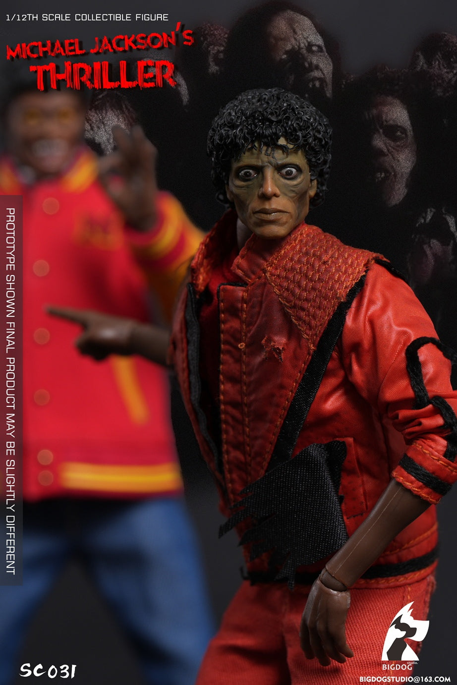 Preventa BIGDOG STUDIO SC031 1/12 The Thriller Michael figura de acción Double Set