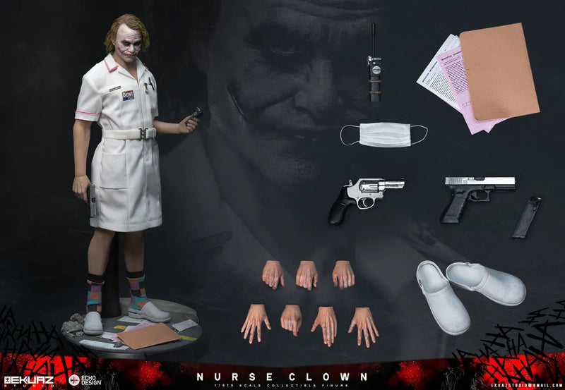 Presale EKUAZ STUDIO EKS014 1/6 Bat Man Nurse Clown The Joker Action Figure