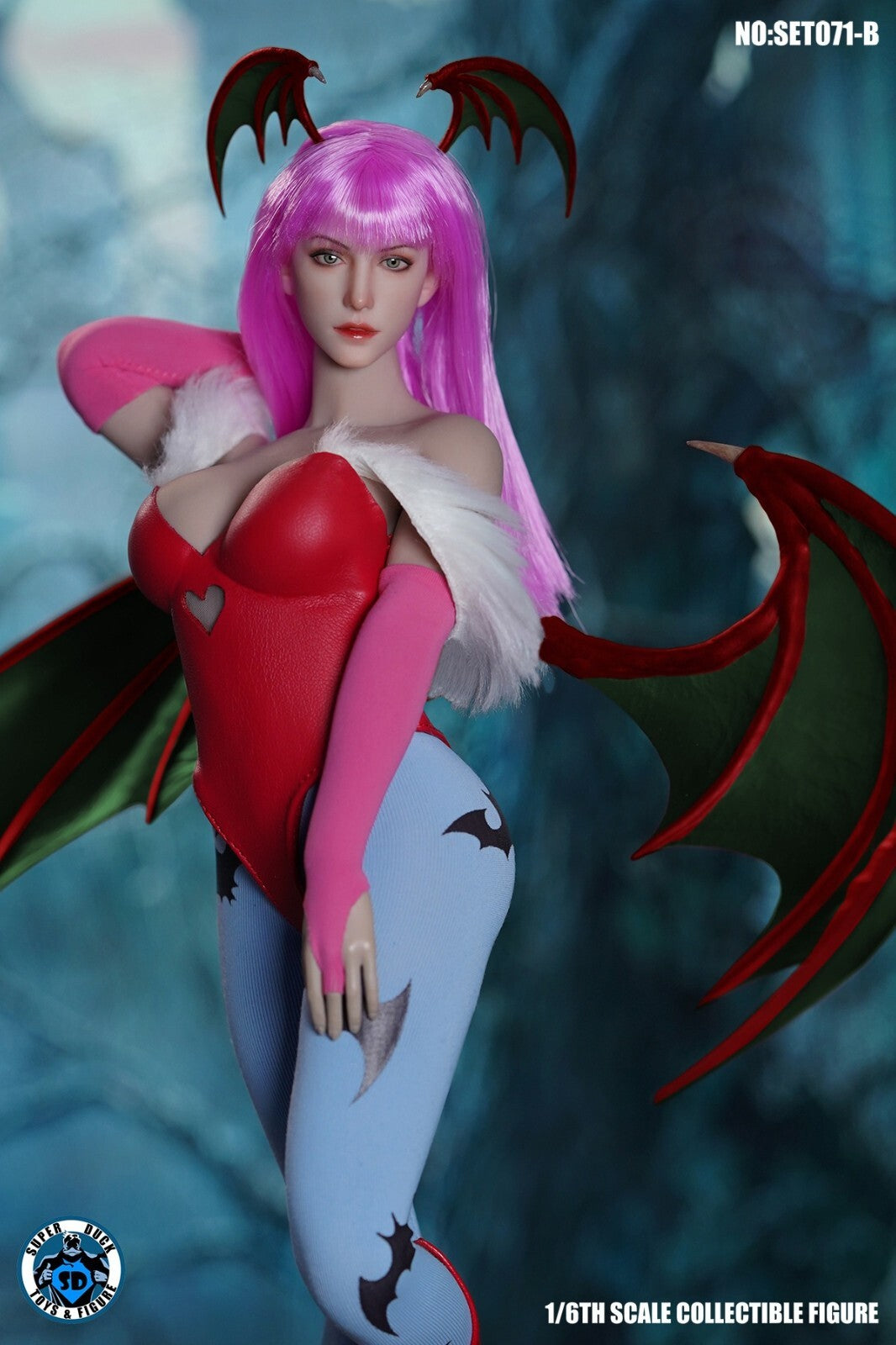 SUPER DUCK SET071B 1/6 Godness of Darkness Head & Clothing Set for 12" Body