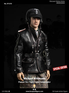 Facepoolfigure FP019B 1/6 Panzer Ace Tiger Tank Commander Wittmann figura de acción