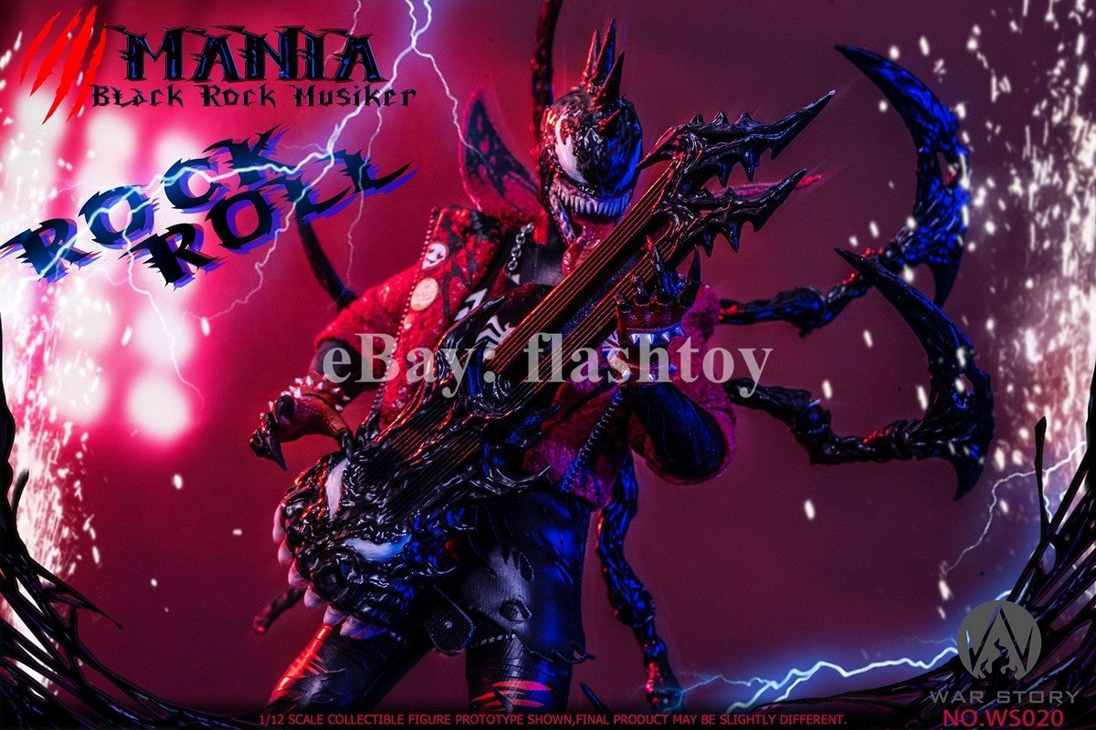 Presale War Story WS020 1/12 Black Rock Musician Mania Action Figure Model Toy