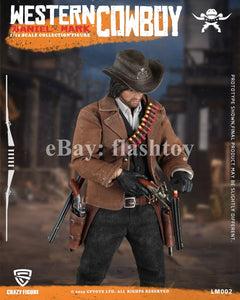 Preventa CRAZY figura LM002 1/12 Western Cowboy Daniel Mark figura de acción versión de lujo