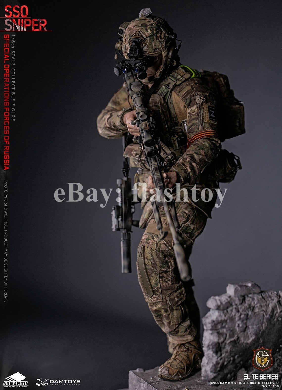 Presale DAMTOYS 78108 1/6 Special Operations Forces of Russia SSO Sniper Model