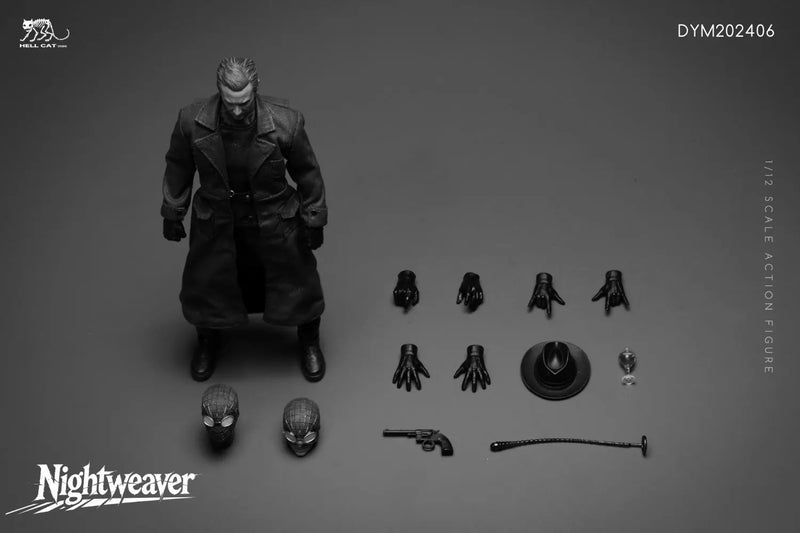 Presale Hell Cat DYM202406B 1/12 Spider Noir Action Figure Black & White Ver.