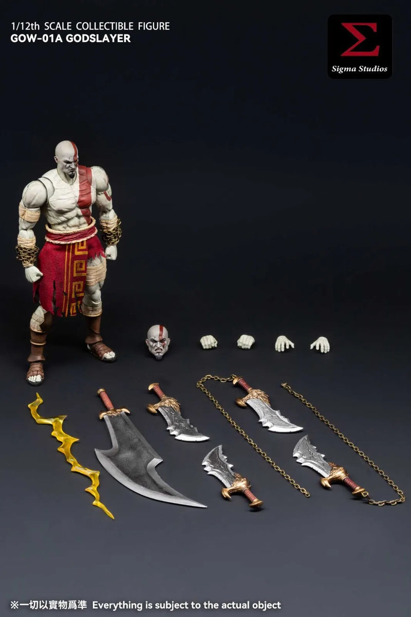 SIGMA STUDIOS GOW-01A 1/12 The God Kratos Ghost of War Male Action Figure Model
