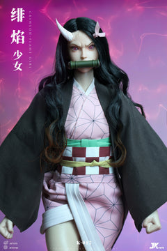 Presale JKTOYS K-017 1/6 Demon Kamado Nezuko Slayer Cosplay Action Figure Model