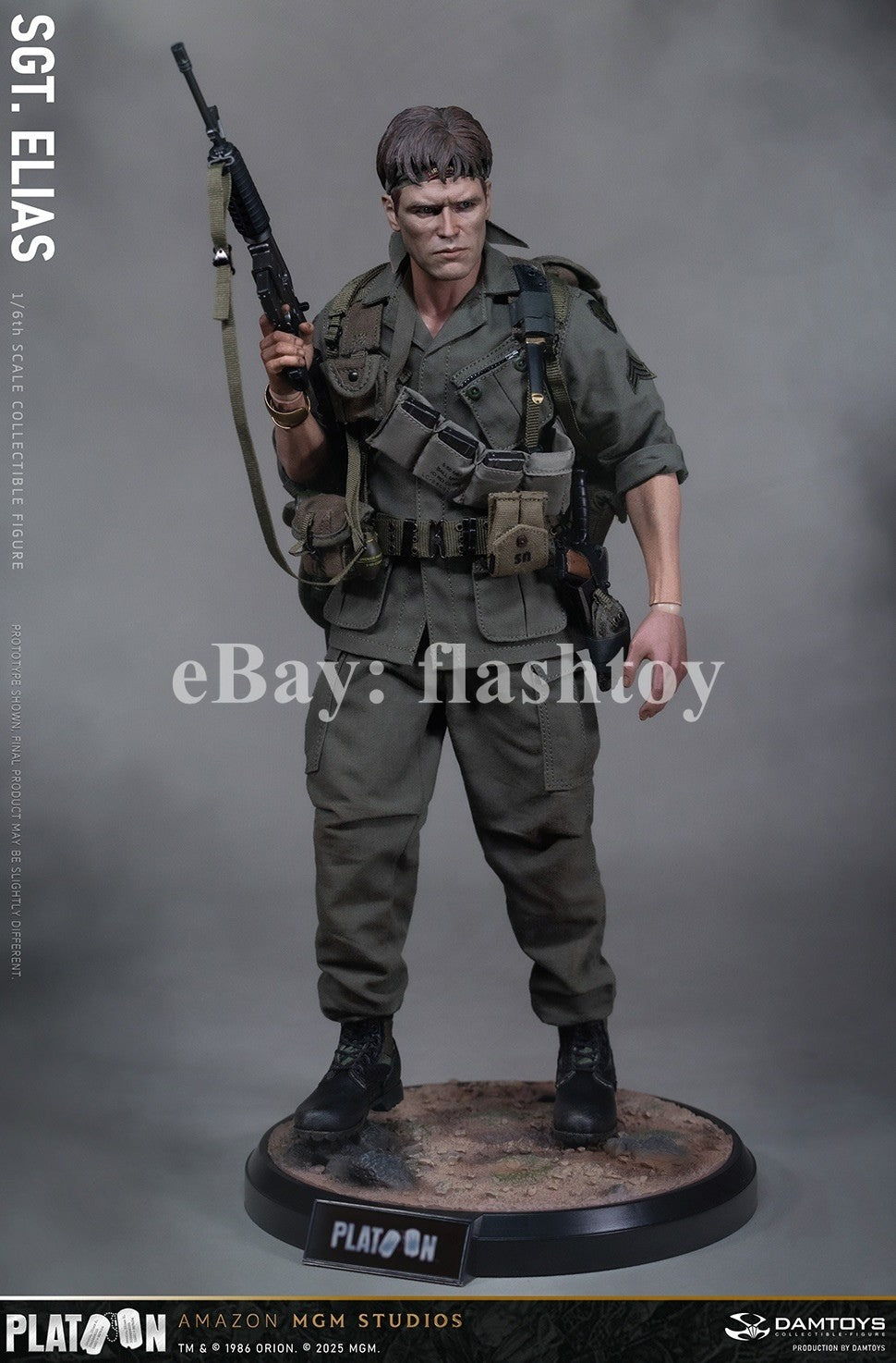 Presale DAMTOYS DMS047 1/6 Platoon Sergeant Elias 12" Male Action Figure Model