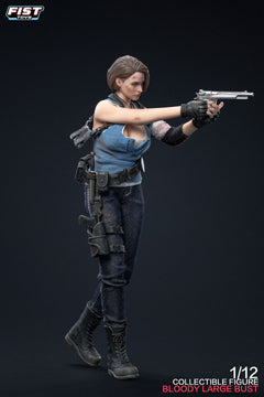 Presale Fist Toys FIST-002 1/12Resident Zombie Evil Crisis Doomsday Cop Jill Policewomen Valentine Bloody Large Bust