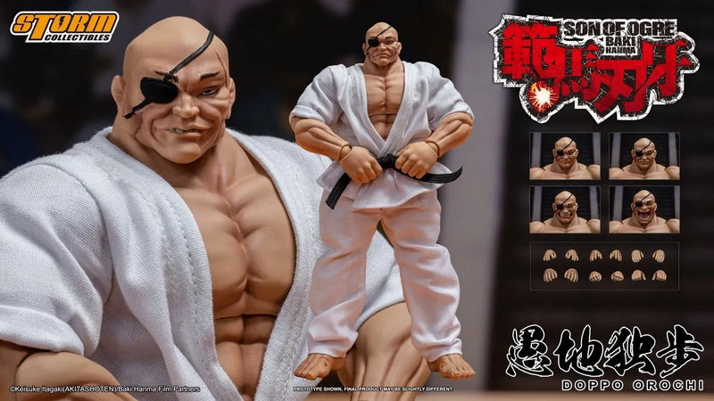 Storm Toys KIBK06 1/12 Son Of Ogre Baki Hanma Doppo Orochi Action Figure Model