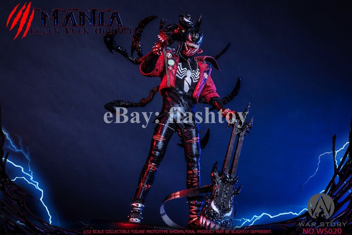 Presale War Story WS020 1/12 Black Rock Musician Mania Action Figure Model Toy