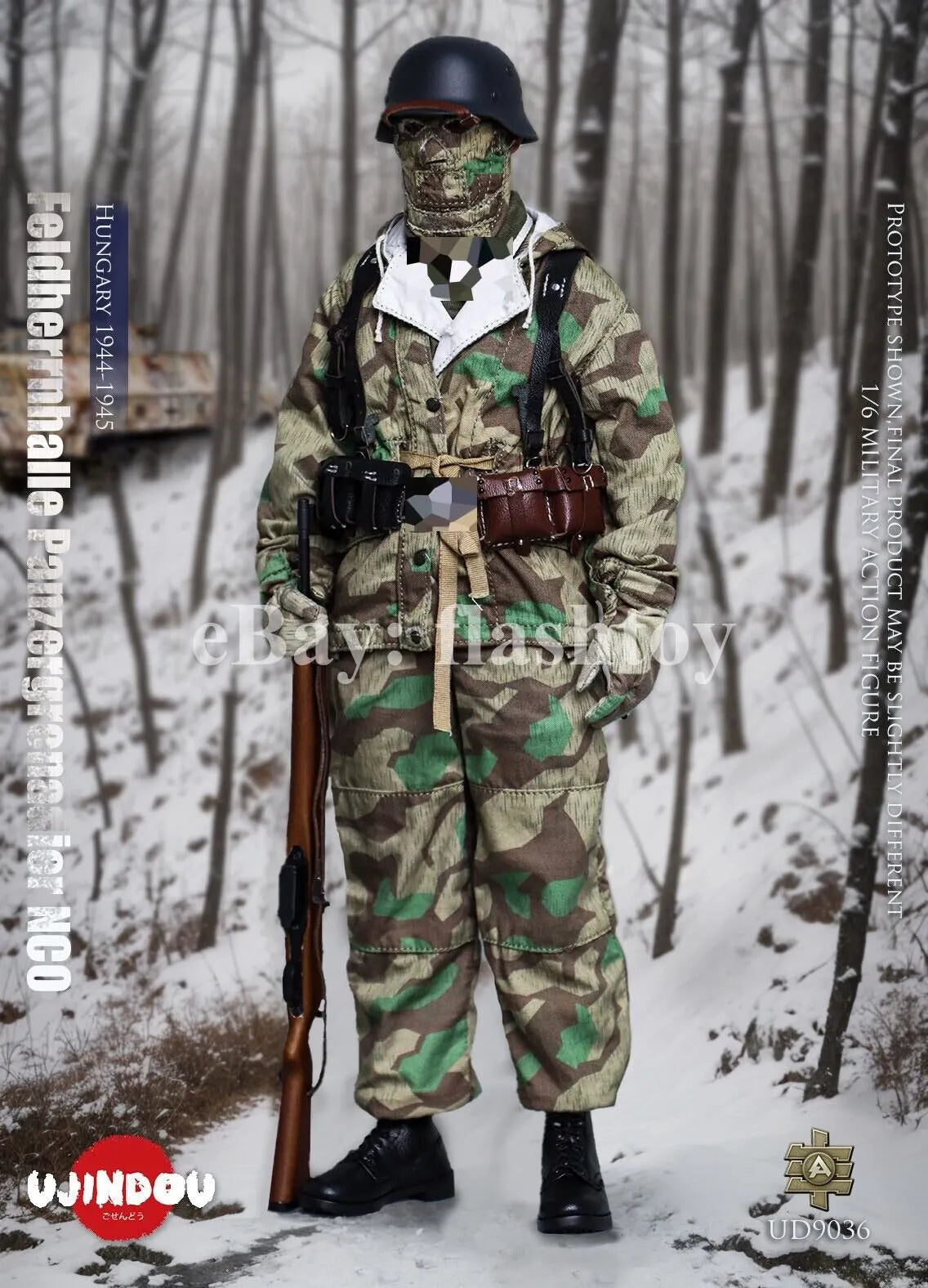 UJINDOU UD9036 1/6 WWII Feldherrnhalle Panzergrenadie<wbr/>r NCO Hungary Action Figure