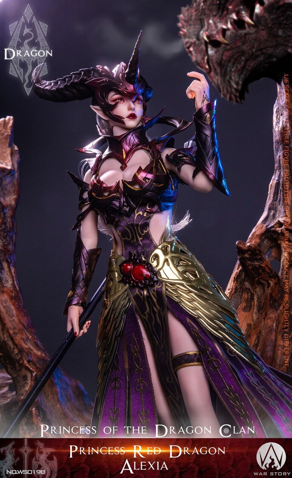 WAR STORY WS019B 1/6 Red Dragon Princess Alexia Collectible Female Action Figure