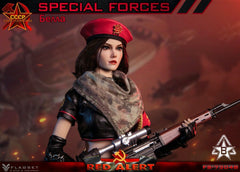 FLAGSET FS73048B 1/6 Red Alert Mobilize Troops Sniper modelo de figura de acción femenina