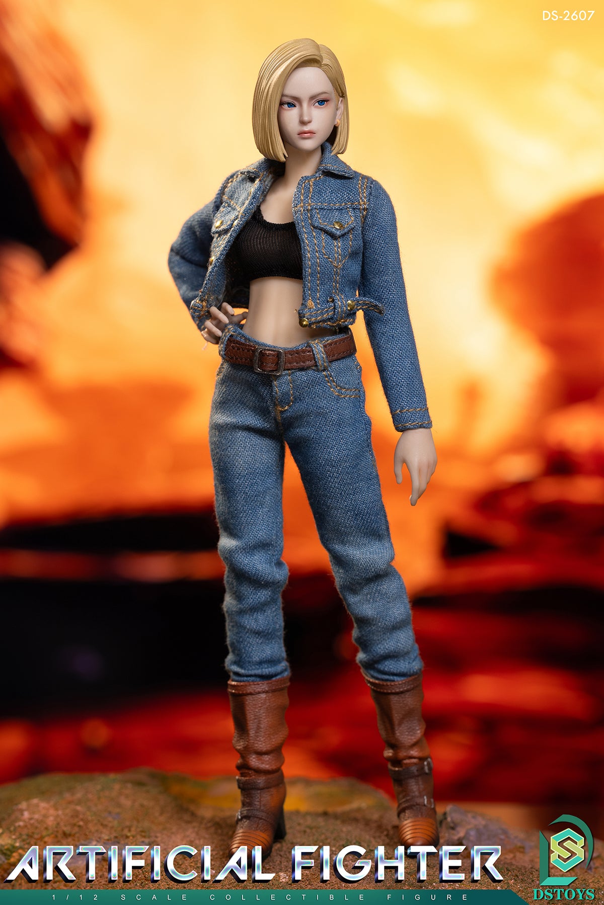 Presale DSTOYS DS-2607 1/12 Dragon Fighter Ball Android 18 Female Action Figure