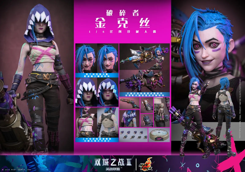 Presale Hot Toys TMS183 1/6 Arcane Fractured Jinx Female Action Figure Model Toy
