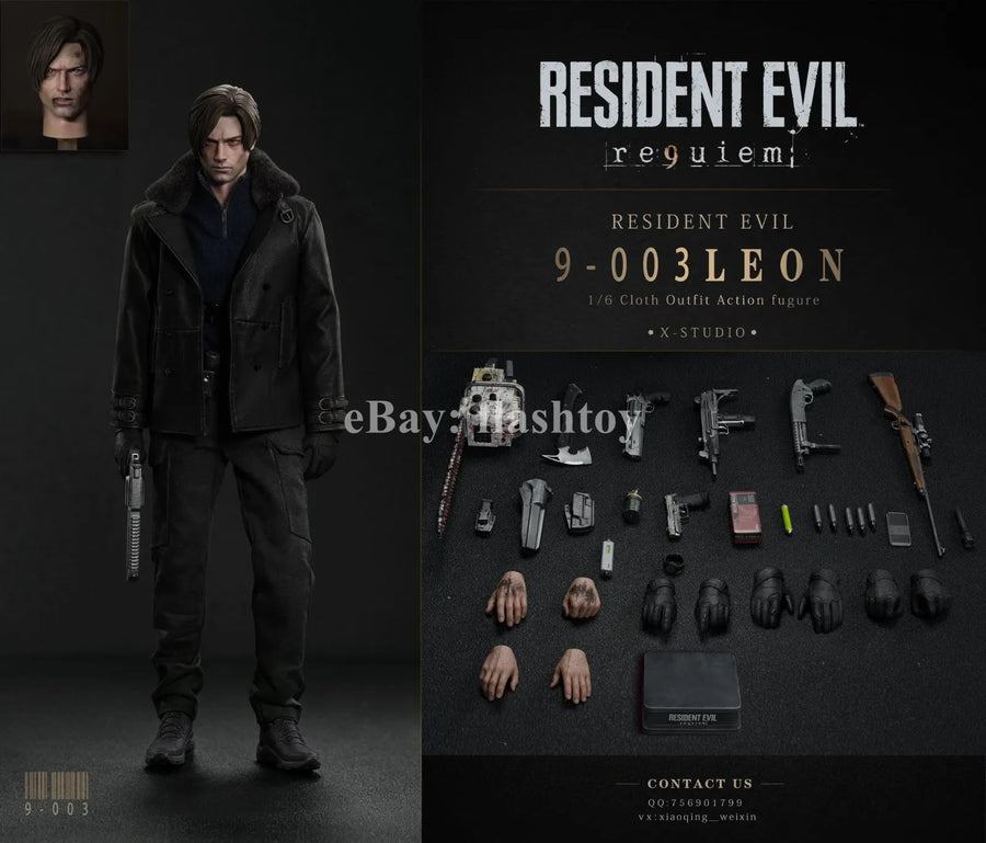 Preventa X-STUDIO 1/6 Zombie Killer Leon figura de acción masculina de colección