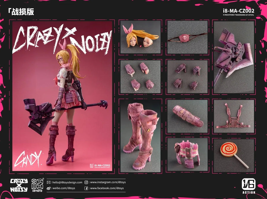 I8Toys I8-MA-CZ002 1/6 Mentality Agency Candy figura de acción femenina Battle Damage