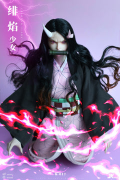 Presale JKTOYS K-017 1/6 Demon Kamado Nezuko Slayer Cosplay Action Figure Model