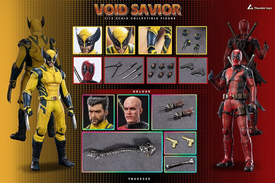 Figurine articulée masculine Thunder Toy TD20232C 1/12 Void Savior 6" double set