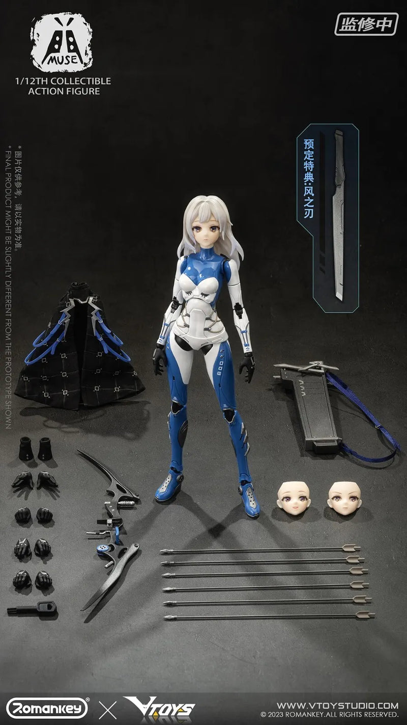 Romankey x VTOYS 1/12 MUSE 6" Collectible Female Action Figure Model Toy