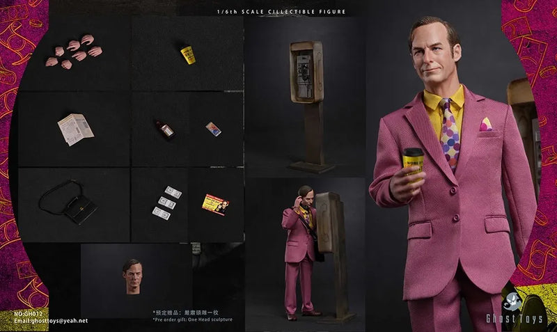 Ghost toys GH-012 1/6 Better Call Lawyer Saul 12" Male Action Figure Model Toy