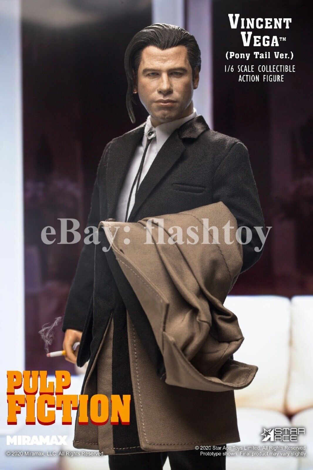 Star Ace Toys SA0086 1/6 Pulp Fiction VINCENT VEGA 2.0 12" Action Figure Model