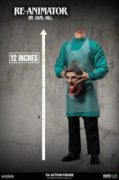 Preventa Infinite 1/6 Re-Animator Doctor Carl Hill modelo de figura de acción masculina versión estándar.