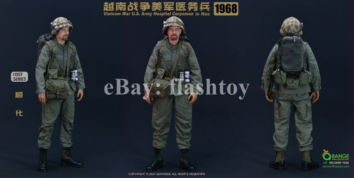 QORANGE QOTOYS QOM-1046 1/6 Vietnam War U.S. Army Hospital Corpsman Male Figure