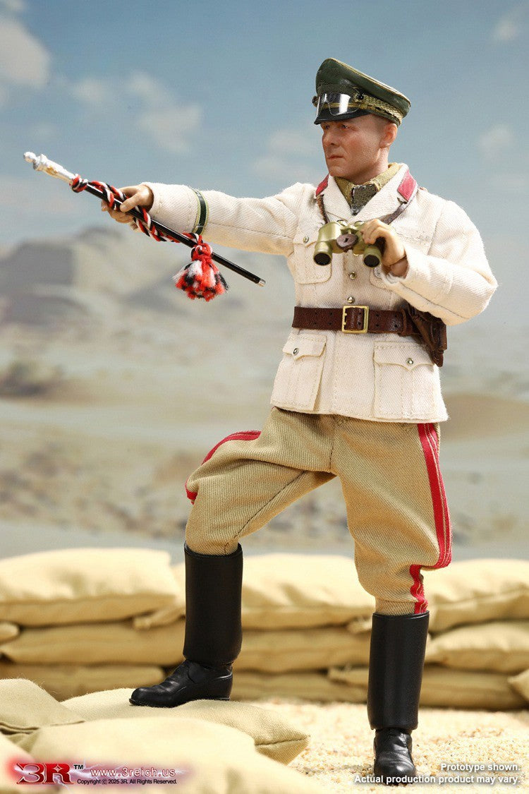 3R TG80004 1/12 Erwin Rommel The Desert Fox 6" Male Action Figure Model Toy
