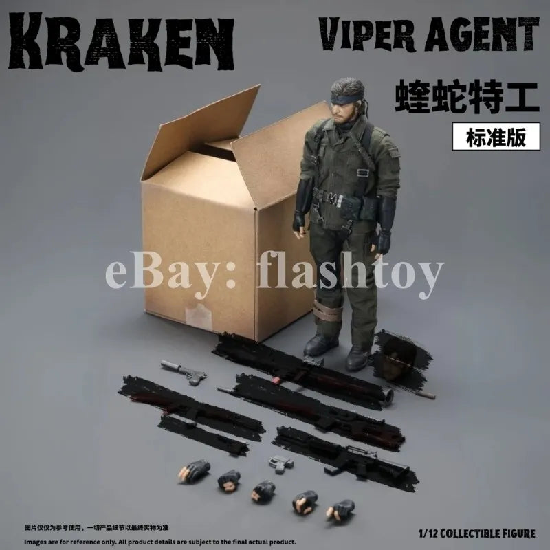 Presale Kraken Studio 1/12 Viper Agent Snake Action Figure Model Standard Ver.