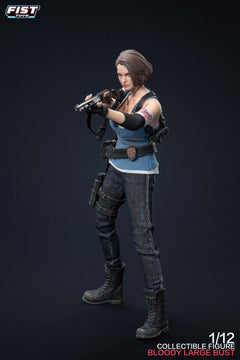 Presale Fist Toys FIST-002 1/12Resident Zombie Evil Crisis Doomsday Cop Jill Policewomen Valentine Bloody Large Bust