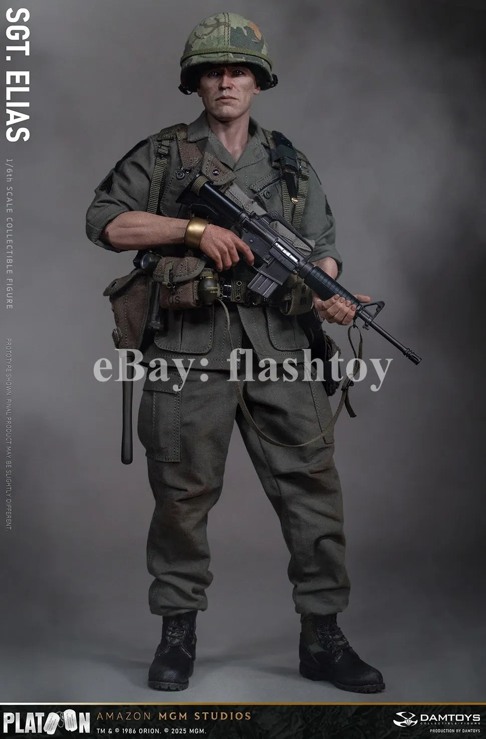 Presale DAMTOYS DMS047 1/6 Platoon Sergeant Elias 12" Male Action Figure Model