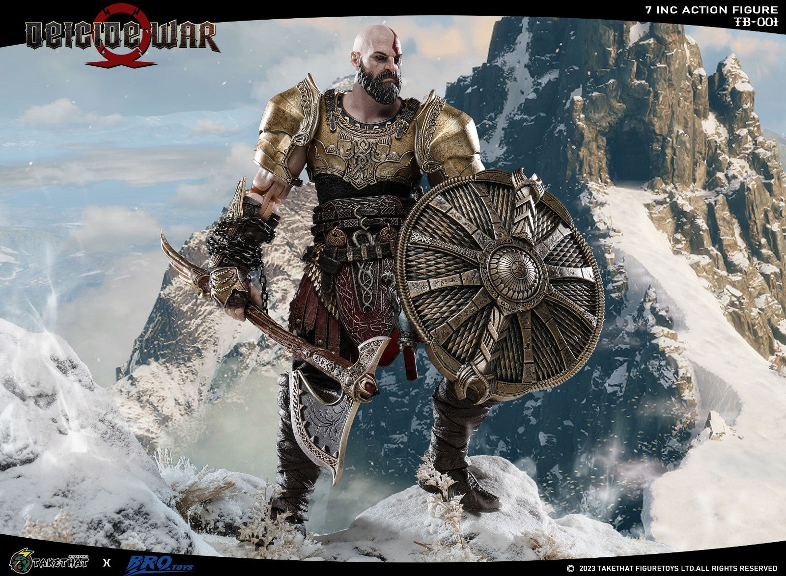 TAKETHAT TB001 1/12 DEICIDE WAR Kratos 7" Male Action Figure Model Deluxe Ver.