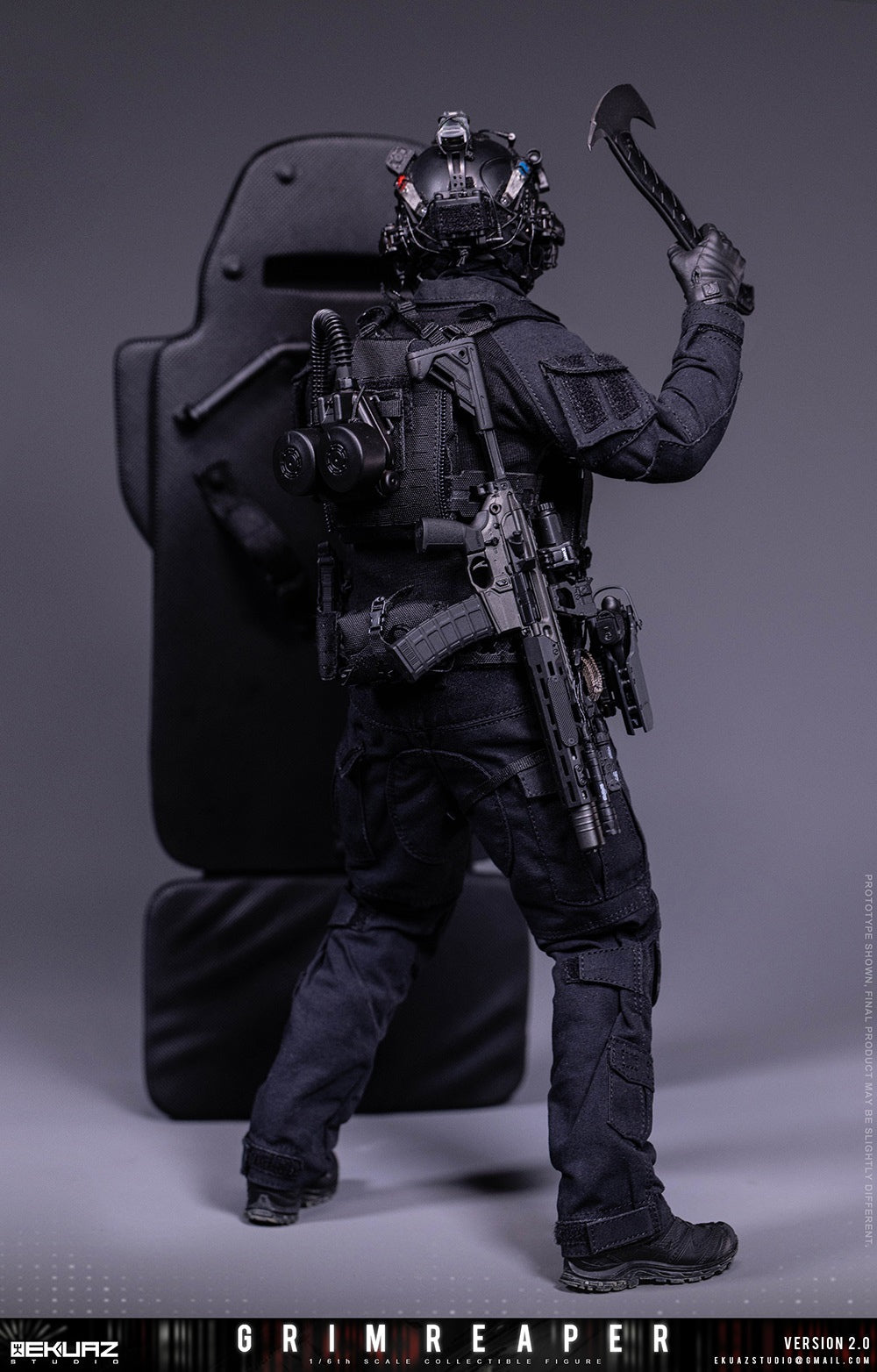 Presale EKUAZ STUDIO EKS015S 1/6 Resident Zombie Evil Crisis Reaper 2.0 Hunk Deluxe Ver.