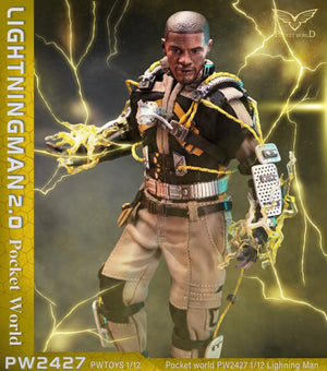 PWTOYS PW2427 1/12 Spider Man Electro 2.0 Collectible Male Action Figure Model