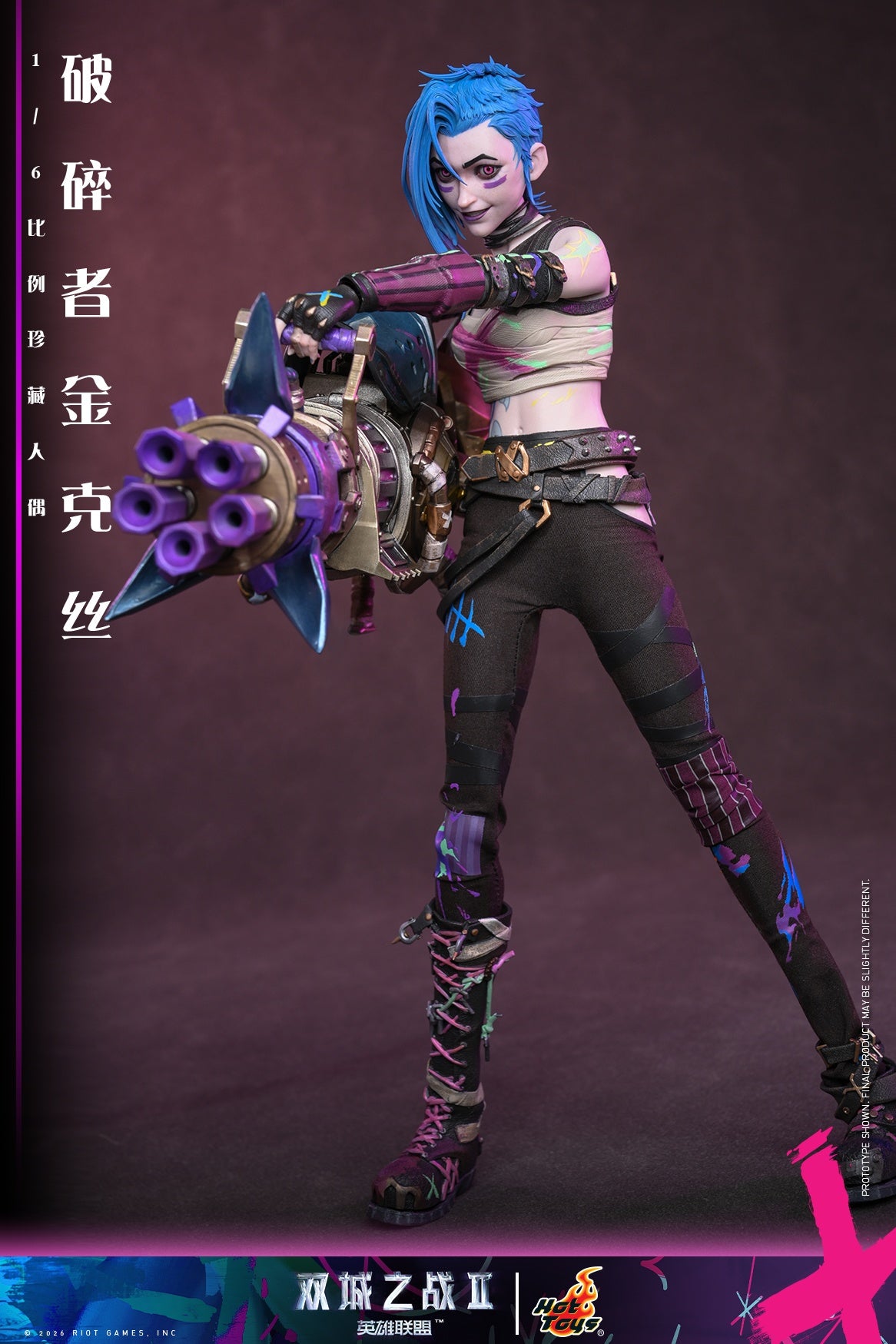 Presale Hot Toys TMS183 1/6 Arcane Fractured Jinx Female Action Figure Model Toy