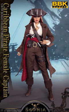 BBK BBK017 1/6 Caribbean Pirate Sophia Female Captain 12" Action Figure Model