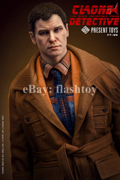 Preventa PRESENT TOYS PT-sp89 1/6 Clone Detective Rick Deckard figura de acción