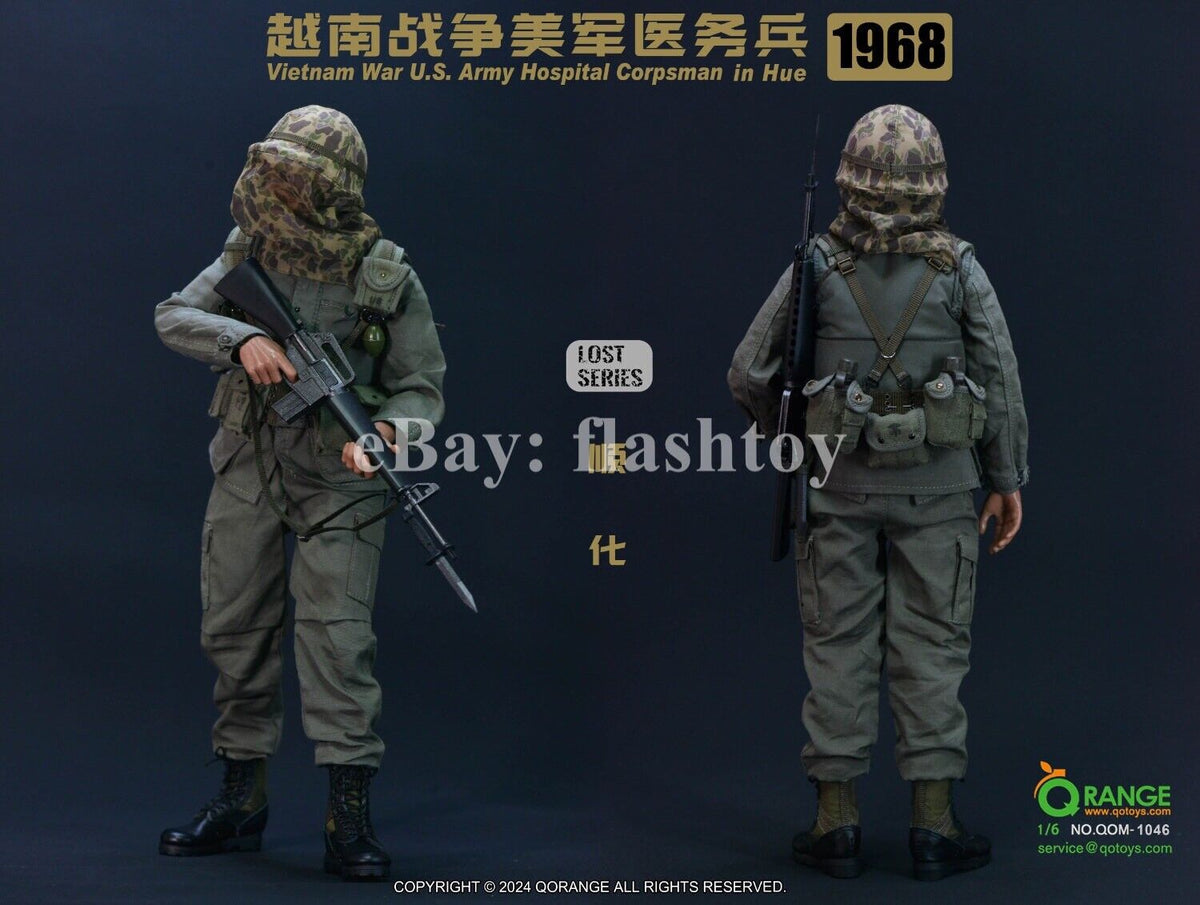 QORANGE QOTOYS QOM-1046 1/6 Vietnam War U.S. Army Hospital Corpsman Male Figure