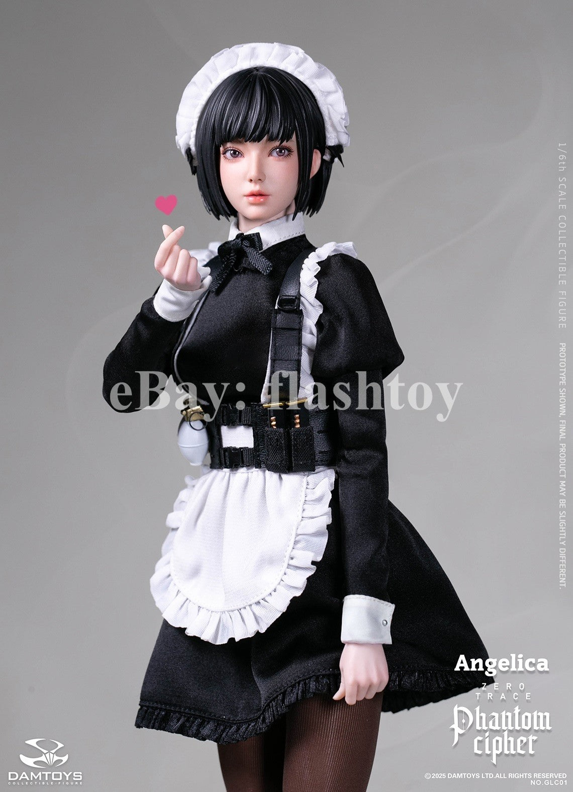 Presale DAMTOYS GLC01 1/6 Phantom Cipher Zero Trace  Angelica Action Figure Toy