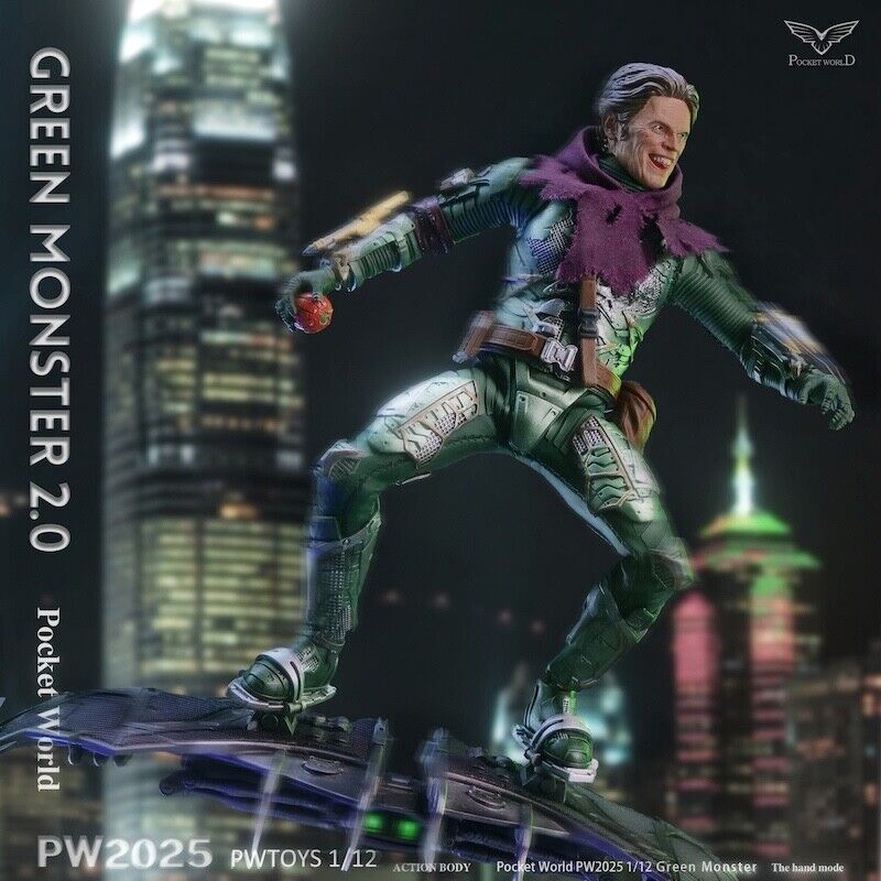 PWTOYS PW2025 1/12 Norman Osborn Green Goblin 6" Male Action Figure Model Toy