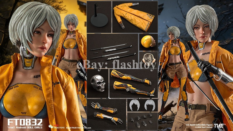 Presale True1Toys FT0832 1/6 Android Bill White Hair Female Action Figure Toy