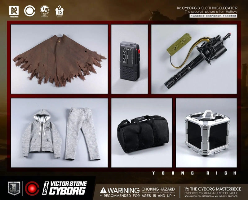 Youngrich Toys YR027 1/6 Justice League Cyborg Accessories Fit Hot Toys TMS057