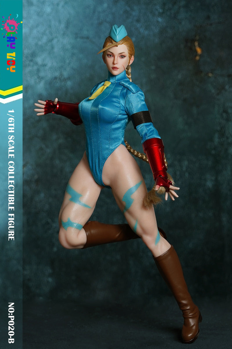 PLAY TOY P020B 1/6 Street Girl Female Fighter Cammy Female Action Figure Model